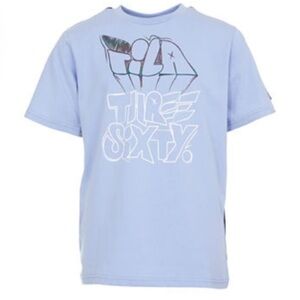 Fila heritage boys short sleeve blue crew neck t shirt